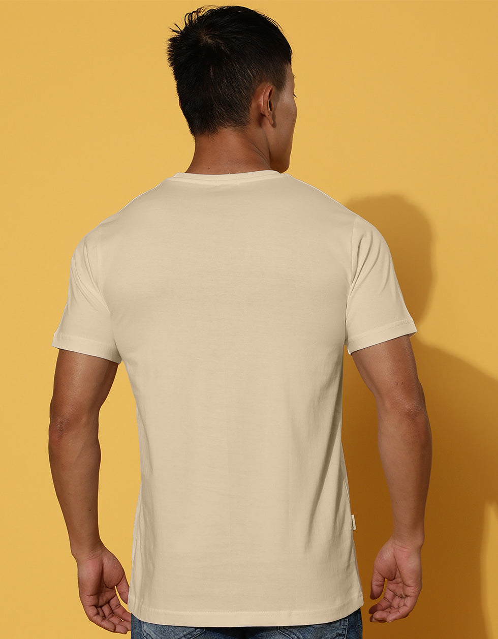 Black Panther Swanwhite Regular Fit Printed T-shirt