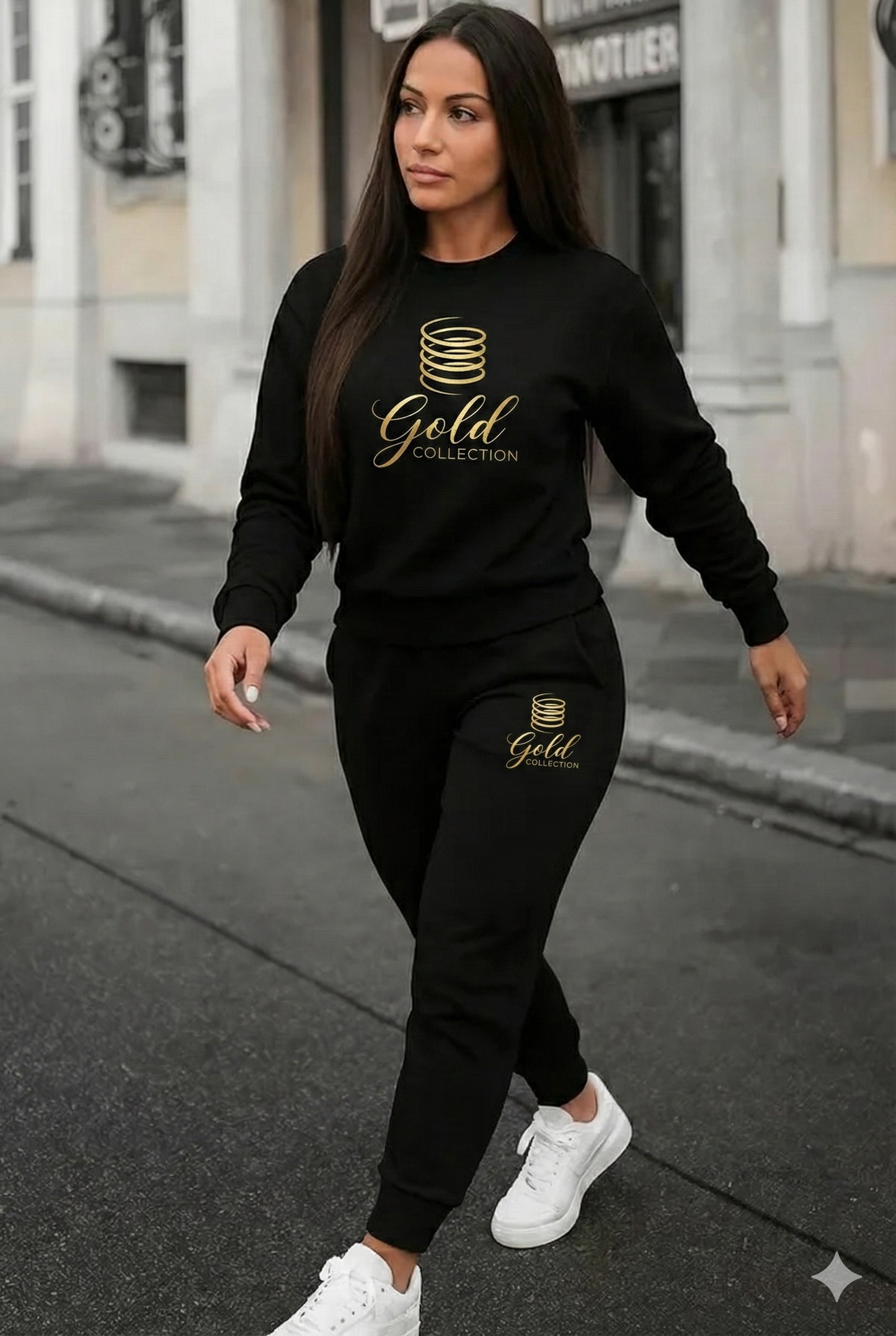 Gold Collection Premium Black Tracksuit for Women