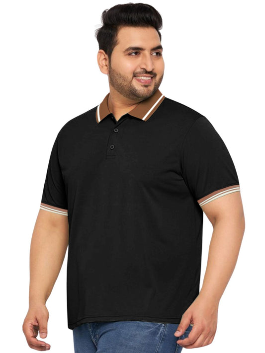 Black Plus Size Polo T-shirt